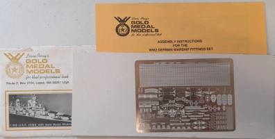 Thumbnail GOLD MEDAL MODELS WW2 GERMAN WARSHIP FITTINGS SET