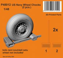 Thumbnail CMK P48012 US NAVY WHEEL CHOCKS