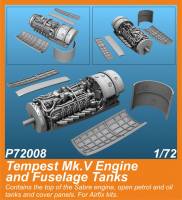 Thumbnail CMK P72008 TEMPEST MK.V ENGINE AND FUSELAGE TANKS
