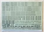 Thumbnail MODELDECAL 326. 36A BRITISH POST WAR 4 8 AND 12 in BLACK LETTER NUMERALS   TITLES