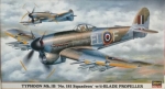 Thumbnail HASEGAWA 09311 TYPHOON Mk.IB No.181 SQUADRON w/4 BLADE PROPELLER
