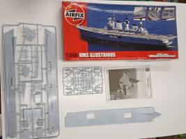 Thumbnail KINGKIT MODEL SCRAPYARD AIRFIX 14201 HMS ILLUSTRIOUS  STARTED  - UK SALE ONLY