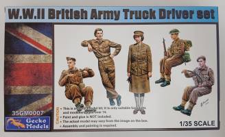 Thumbnail GECKO MODELS 35GM0007 WWII BRITISH ARMY TRUCK DRIVER SET