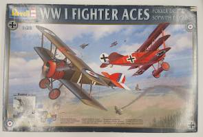 Thumbnail KINGKIT MODEL SCRAPYARD REVELL 05771 WWI FIGHTER ACES FOKKER DR.I   SOPWITH F.1 CAMEL  NO PAINTS 