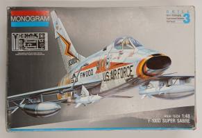 Thumbnail KINGKIT MODEL SCRAPYARD MONOGRAM 5471 F-100D SUPER SABRE  INCOMPLETE   CRACKED DECALS 
