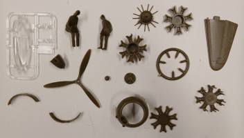 Thumbnail KINGKIT MODEL SCRAPYARD REVELL H-264 NAKAJIMA KI-43 HAYABUSA OSCAR  DAMAGED PART 