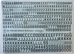 Thumbnail MODELDECAL 671. 105 BRITISH PRE WAR 18 20   24 INCH BLACK SERIAL NUMBERS AND LETTERS