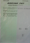 Thumbnail AIRLINE HOBBY SUPPLIES 1005. 4102W BOEING 747 WHITE WINDOW FRAMES