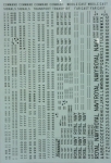Thumbnail XTRADECAL 1206. 72157 ROYAL AIR FORCE 4 6 8 AND 12INS. BLACK LETTERS NUMERALS   TITLES