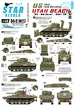 Thumbnail Star Decals 35-C1027 US 70th Tank Battalion on Utah Beach. M4 M4 Dozer M4A1 DD Sherman