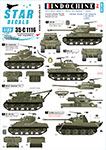 Thumbnail Star Decals 35-C1116 Indochine  2. Heavy armour. M36B2  M4 Composite  M4 105mm  M4A1  Panther.