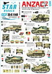Thumbnail Star Decals 35-C1148 ANZAC   2. Australian   NZ AFVs in Mid-East and Africa. Universal Carriers  Scout Car. 