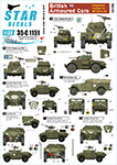 Thumbnail Star Decals 35-C1151 British Armoured Cars. Staghound  Humber SC  M3 White SC.