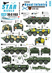 Thumbnail Star Decals 35-C1153 Naval Infantry 5. Russian BTR-80.