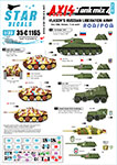 Thumbnail Star Decals 35-C1165 Axis Tank mix   4. R.O.A. Vlasov s Russian Liberation Army  BA-10M  Hetzer  T-34 m/1941.