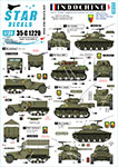 Thumbnail Star Decals 35-C1220 Indochine   5. 1er Chasseurs. M5A1 Stuart  M3A1 White SC  M8 HMC  M24   M2/M3A1 Halftracks.