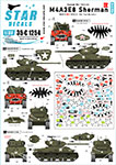 Thumbnail Star Decals 35-C1254 M4A3E8 Sherman  4. Rice s Red Devils - 89th Tank Battalion in Korea 1950-53.
