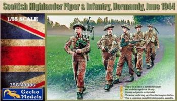 Thumbnail GECKO MODELS 350006 SCOTTISH HIGHLANDER PIPER AND INFANTRY NORMANDY JUNE 1944