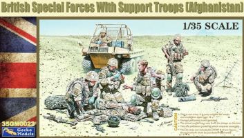 Thumbnail GECKO MODELS 350023 BRITISH SPECIAL FORCES WITH SUPPORT TROOPS  AFGHANISTAN 