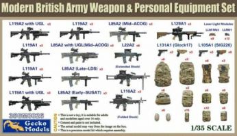 Thumbnail GECKO MODELS 350026 MODERN BRITISH ARMY WEAPONS AND PERSONAL EQUIPMENT SET