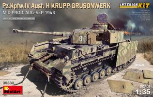 Thumbnail MINIART 35330 PZ.KPFW.IV AUSF.H KRUPP-GRUSONWERK MID PROD AUG-SEP 1943
