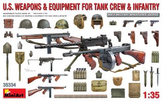 Thumbnail MINIART 35334 U.S. WEAPONS   EQUIPMENT FOR TANK CREW   INFANTRY