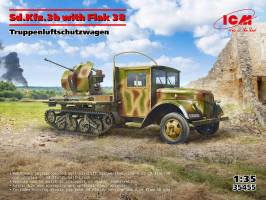 Thumbnail ICM 35455 SD.KFZ.3B WITH FLAK 38