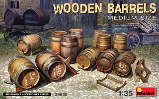 Thumbnail MINIART 35630 WOODEN BARRELS MEDIUM SIZE