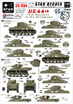 Thumbnail Star Decals 35-934 US 44th Tank Battalion in the Philippines. M4 Composite and Stuart.