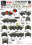 Thumbnail Star Decals 35-945 Post Soviet AFVs 1. Former Soviet republics. BTR-70 BTR-80 BRDM-2 etc