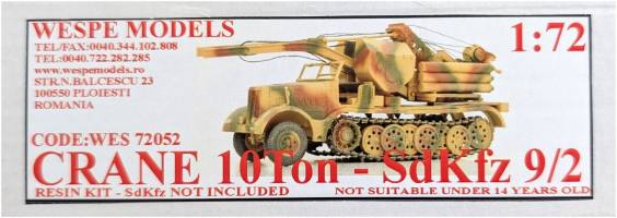 Thumbnail WESPE MODELS WES 72052 CRANE 10TON - SDKFZ 9/2