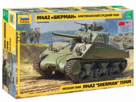 Thumbnail ZVEZDA MODELS 3702 M4A2 SHERMAN 75MM