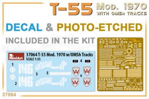 Thumbnail MINIART 37064 T-55 MOD. 1970 WITH OMSH TRACKS