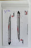 Thumbnail DISCOUNT DECALS 3732. STS44146 26 DECALS BEA RED SQUARE BAC 1-11-510ED