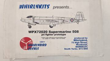 Thumbnail WHIRLYBIRD 72020 SUPERMARINE 508 JET FIGHTER PROTOTYPE