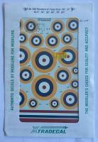 Thumbnail DISCOUNT DECALS 3783. XTRADECAL 2-48 ROUNDELS A1 TYPE SIZES