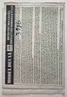 Thumbnail DISCOUNT DECALS 3986. NO 48B MODEL DECAL BRITISH POST WAR 4 8 12IN. WHITE LETTERS NUMERALS TITLES