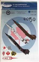Thumbnail DISCOUNT DECALS 4050. 030-32 CANUCK CF-104 STARFIGHTER SYMMETRICAL MARKINGS 
