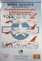 Thumbnail DISCOUNT DECALS 5962. MODEL ALLIANCE BOEING/MCDONNELL DOUGLAS T-45AIC GOSHAWK USN   USMC TRAINING WINGS 