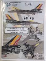 Thumbnail DISCOUNT DECALS 4070 48-083 F-16AM FALCON FA-123 SOLO DISPLAY 2015-BLIZZARD BELGIAN AIR FORCE