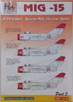 Thumbnail DISCOUNT DECALS 4194. HMD 72131 MIG -15 B-29 KILLERS-RUSSIAN MIG -I5S OVER KOREA