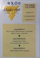 Thumbnail DISCOUNT DECALS 4200.072/056 MODEL ART DECAL SYSTEM  MIRAGE IVA HURRICANE MK.1 HUNTER GA.11