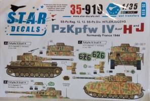 Thumbnail Star Decals 4235. 35-919 SS-PZ REG 12 12. SS-PZ DIY. HITLERJUGEND PZKPFW IV