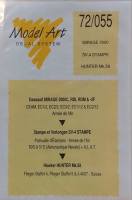 Thumbnail MODEL ART 4309. 72/055  MIRAGE 2000 SV.4 STAMPE HUNTER MK.58