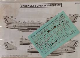 Thumbnail DISCOUNT DECALS 4320. BERNA DECALS 72-79 DASSAULT SUPER MYSTERE B2