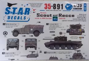 Thumbnail Star Decals 4346. 35-891 BRITISH SCOUT AND RECCE UNITS NW EUROPE 1944-45