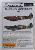 Thumbnail XTRADECAL 4353. X32053 SUPERMARINE SPITFIRE MK.I/II PT1