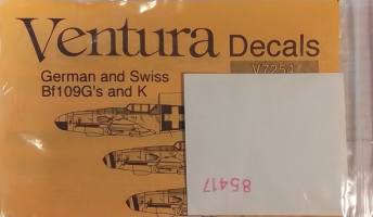 Thumbnail VENTURA 4360. V7254 GERMAN AND SWISS BF109G S AND K