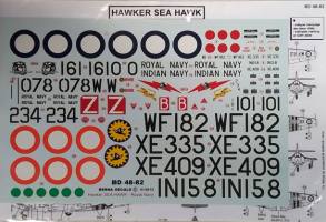 Thumbnail DISCOUNT DECALS 4379. BERNA DECALS  48-87 HAWKER SEA HAWK