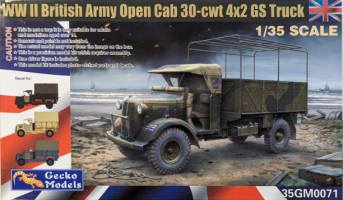 Thumbnail GECKO MODELS 35GM0071 WWII BRITISH ARMY OPEN CAB 30-CWT 4X2 GS TRUCK